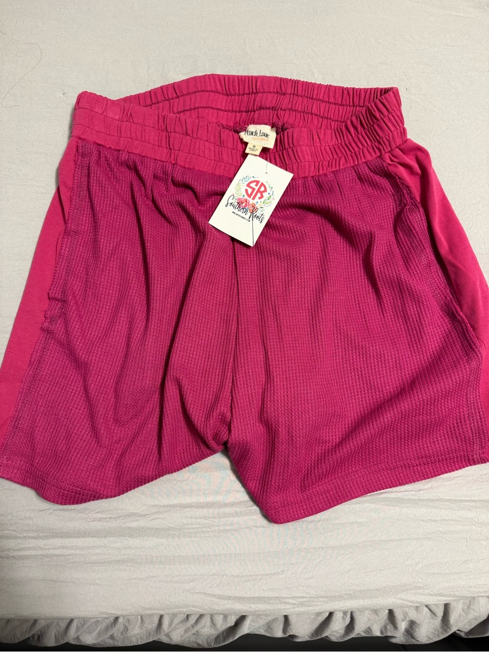 Peach Love California Hot Pink Athletic Shorts